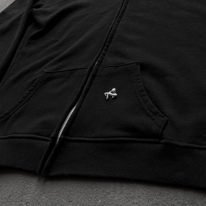 IK Asymmetrical Zip-Up Hoodie